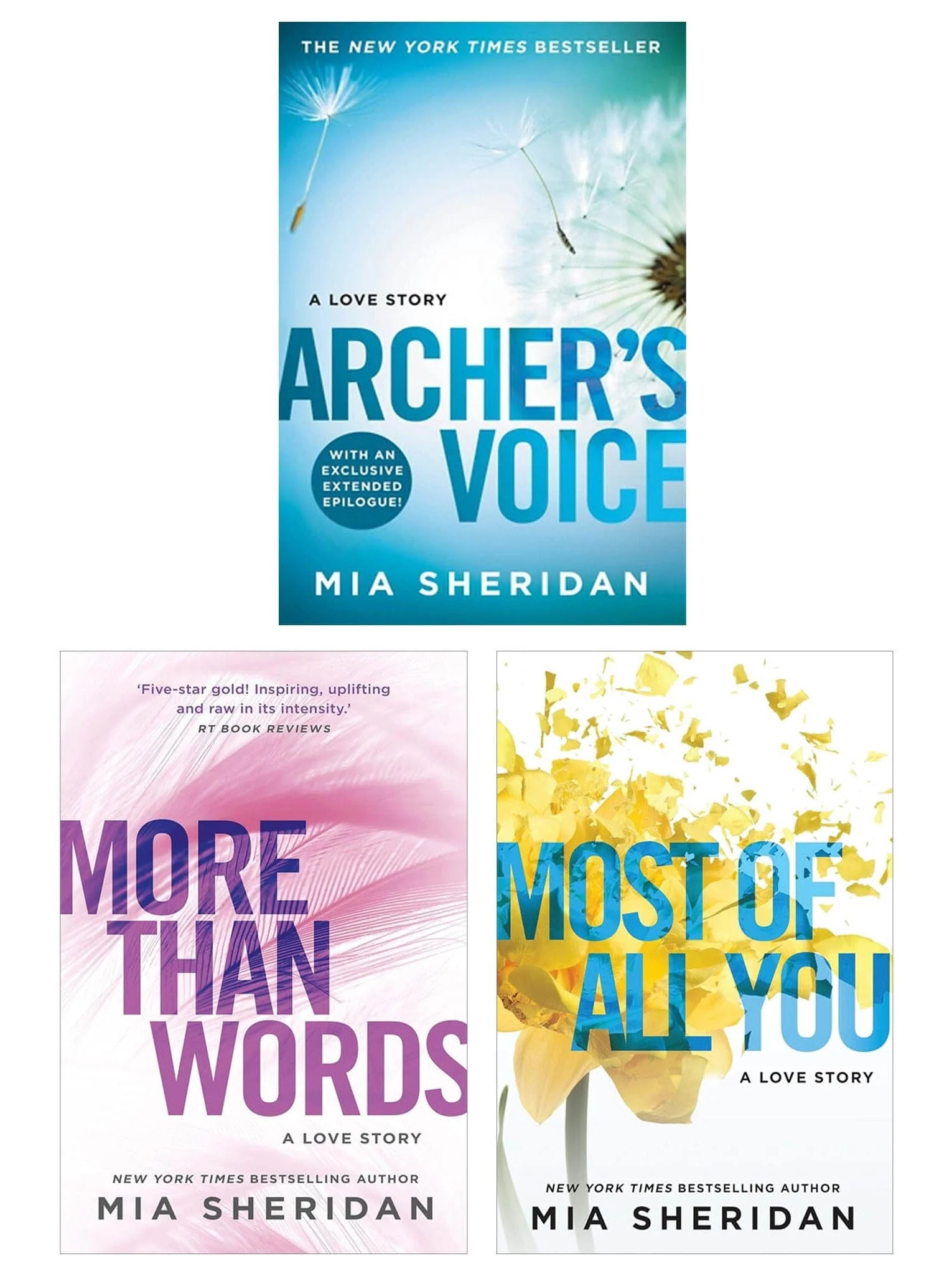 Where Love Meets Destiny Series by Mia Sheridan 3 Books Collection Set