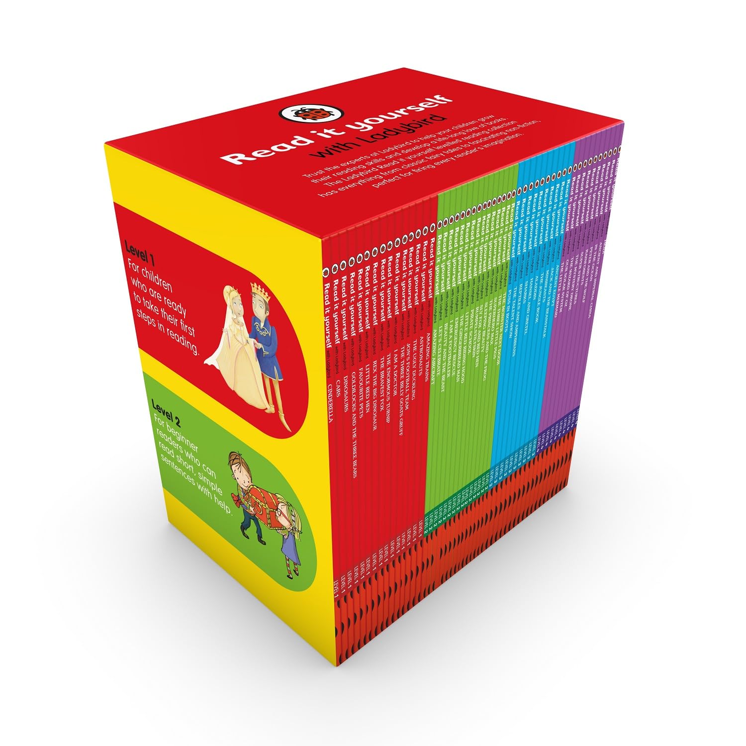 Ladybird Read It Yourself: Read It Yourself 50 Books Boxset contains Level 1 to Level 4